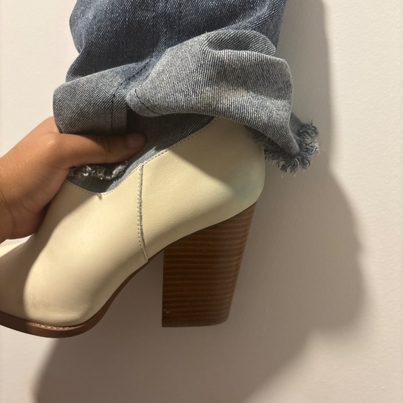 ALDO DENIM FOLDED OVER HEELED BOOTS - Picture 4 of 5